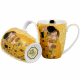 Комплект за чай mug Gustav Klimt Collection - The Kiss Ecru на супер цена от Neostyle.bg